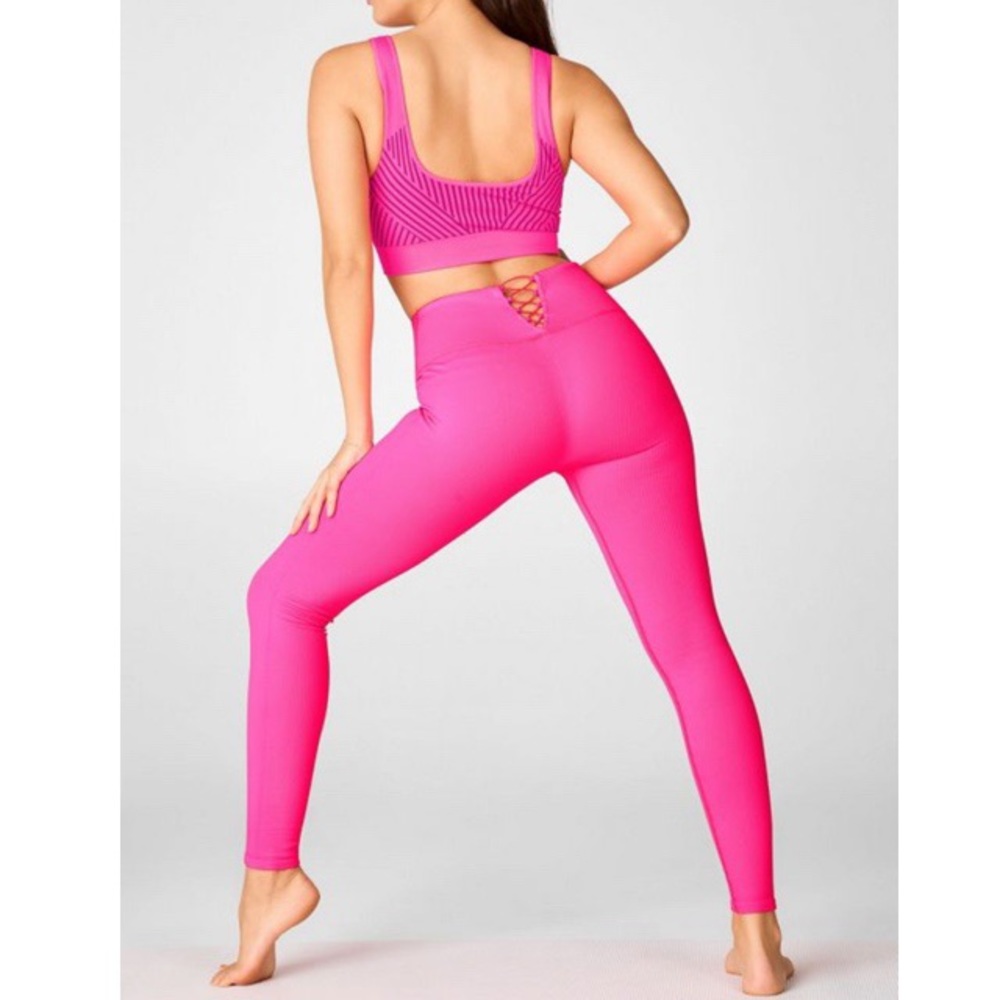 NWOT Fabletics Pink Leggings Size XS